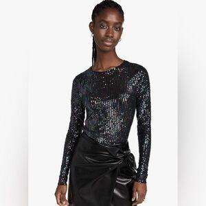 Free People Gold Rush Long Sleeve Top